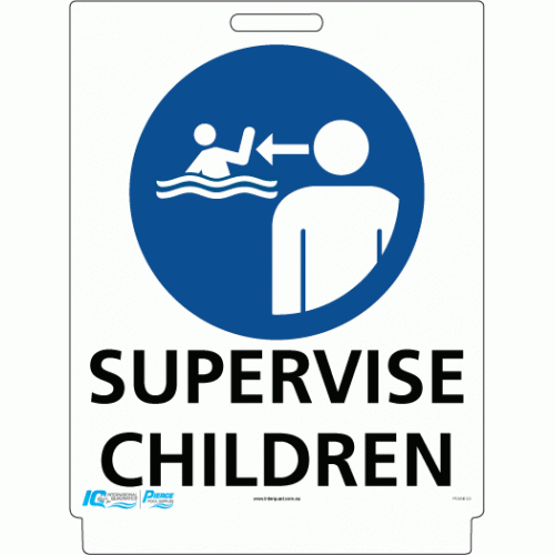 Pavement Sign - Supervise Children